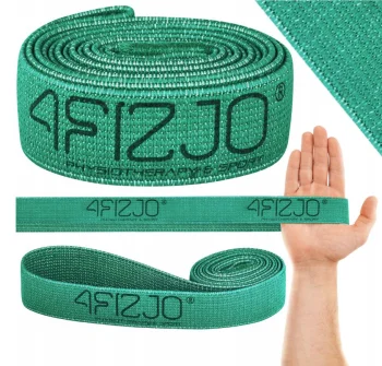 4Fizjo Power Band audinio pasipriešinimo guma, 7–13 kg, žalia