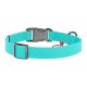 Waudog Luminous waterproof Dog collar with QR code size L, Blue