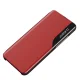 Atverčiamasis dėklas Samsung Galaxy A73 Eco Leather View Case su stovu, raudonas