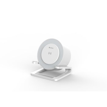 Devia I-M3 Bluetooth Speaker with 15W Wireless Charger & Lamp, White
