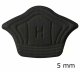 Adhesive Foam Heel Grips for Shoes, 5 mm, Black