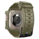 Apsauginis dėklas su dirželiu Spigen Rugged Armor Pro, Apple Watch Ultra (49 mm), žalias