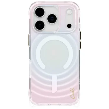 Uniq Coehl Vela Magnetic Charging dėklas, skirtas iPhone 17 Pro, Opal