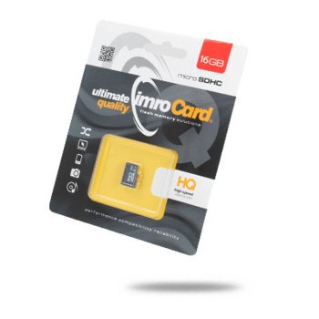 Imro 16GB microSDHC Memory Card Class 10 UHS-I, Black