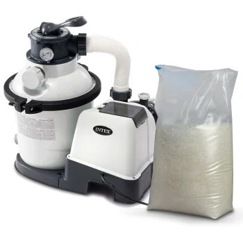 Smėlio filtravimo siurblys Intex 26644, 5700 l/val. + 25 kg smėlio