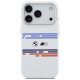 BMW M Silicon Horizontal Line MagSafe dėklas iPhone 17 Pro - Baltas