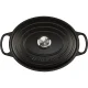 Ketaus troškintuvas Le Creuset Signature, ovalus, 29 cm, 4.7 l, juodas