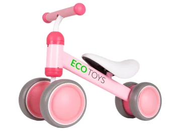 Ecotoys JM-118 Mini balancinis dviratukas vaikams, rožinis