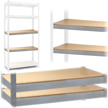 Humberg Additional Shelves for Metal Racks 90 x 40 cm, 2 pcs