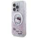 Hello Kitty dėklas iPhone 16 Pro Max su Liquid Glitter ir MagSafe, baltas