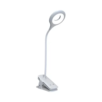 Belaidė LED skaitymo lempa su spaustuku Wozinsky WLBK-01, 1800 mAh, balta