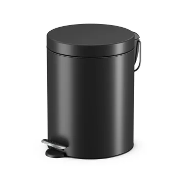 Šiukšliadėžė su pedalu Hailo Selekta S, 5 l, juoda