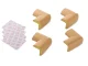 Minkštos putų apsaugos baldų kampams, 4 vnt., rudos