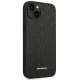 Karl Lagerfeld Saffiano Mono Metal Logo dėklas iPhone 14 Plus telefonui, juodas