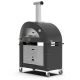 Picų krosnies stovas Alfa Forni Moderno 3 Pizze / Classico 4 Pizze, Black / Silver