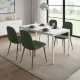 Modernhome NORD-MRW-W valgomojo stalas 120x60 cm, balto marmuro