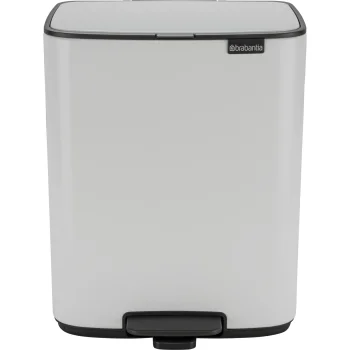 Šiukšliadėžė su pedalu Brabantia Bo 12 l, balta