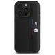 BMW M Perforated Tricolor dėklas iPhone 16 Pro Max, juodas