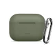 Ausinių dėklas Tech-Protect Silicone Hook, skirtas AirPods Pro, alyvuogių