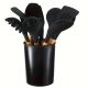 Bakalu Kitchen Utensil Set 12 Pcs, Black