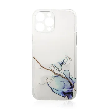 Dėklas iPhone 12 Pro Max telefonui Marble Case, TPU, Marble Blue