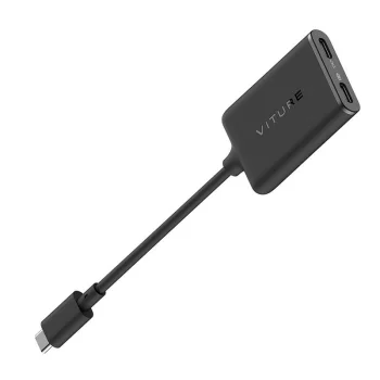 Įkrovimo adapteris Viture USB-C XR Pro skirtas iPhone, juodas