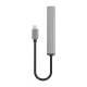 Orico AH-13 USB-C šakotuvas, 1x USB 3.0 + 3x USB 2.0, pilkas