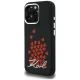 Karl Lagerfeld Silicone Heart Sign Logo MagSafe dėklas iPhone 16 Pro Max, juodas