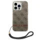Guess Dėklas su Virvele iPhone 14 Pro Max Telefonui, Ruda