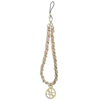 Telefonbo virvelė Guess Chain Metal 4G Charm, rožinė