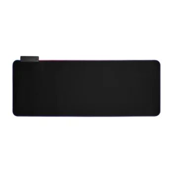 RGB žaidimų pelės kilimėlis su USB šakotuvu 800x300 mm, juodas