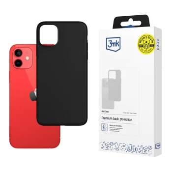 Dėklas 3mk Matt Case skirtas Apple iPhone 12 Mini, matinis juodas