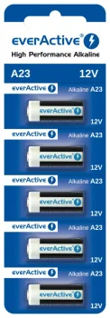 Šarminės baterijos everActive A23 12V (5 vnt.)