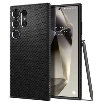 Spigen Liquid Air Samsung Galaxy S24 Ultra dėklas, juodas