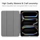 Apple iPad Pro 11\'\' (2024) (A2837 A2925) PU Leather Protective Tri-fold Book Case Cover, Black