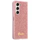 Guess Glitter Script dėklas Samsung Galaxy Z Fold 5, rožinis
