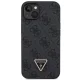 Guess Crossbody 4G Metal Logo dėklas iPhone 14 Pro telefonui, juodas
