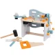 Medinis žaislinis darbastalis ir konstruktorius Ecotoys 1182N WHITE, 52 dalys