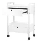 Giovanni 1019 Cosmetic Trolley Table, White