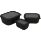 Maisto indelių rinkinys Mepal Cirqula, 3 vnt., nordic black