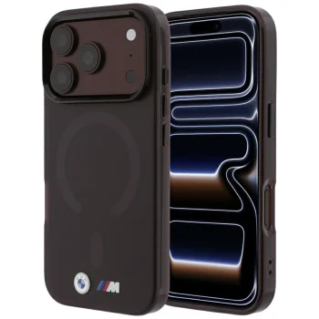 BMW M IML Frosted MagSafe dėklas skirtas iPhone 17 Pro Max / 18 Pro Max, bordo