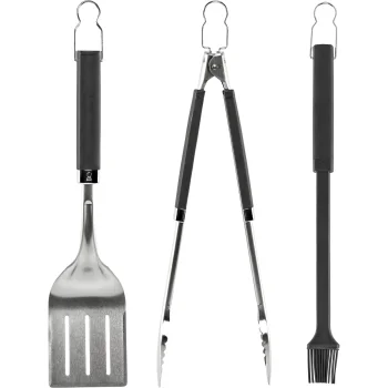 Weber Precision kepsninių įrankių rinkinys, 3 dalių, Silver / Black