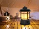 Rechargeable LED Camping Lamp with Hook and Torch Effect, Black