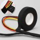 Fabric Electrical Tape for Wires 19mm x 25m, Black