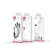 XO laidas NB230 3in1 USB į USB-C / microUSB / Lightning 1.0m, baltas