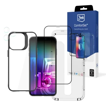 Apple iPhone 15 Pro Max apsaugos rinkinys 3mk Comfort Set 4 in 1
