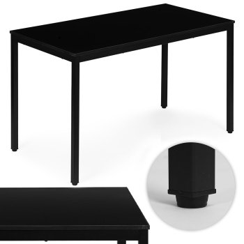 Modernhome NORD-BC virtuvės ir rašomasis stalas 120x60 cm, juodas