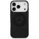Mercedes Silicone Vintage Logo MagSafe dėklas telefonui iPhone 17 Pro, juodas