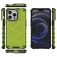 Dėklas iPhone 13 Pro Honeycomb Case su TPU rėmeliu, žalias