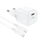 Acefast A77 Mini GaN įkroviklis PD 30W su USB-C laidu, baltas